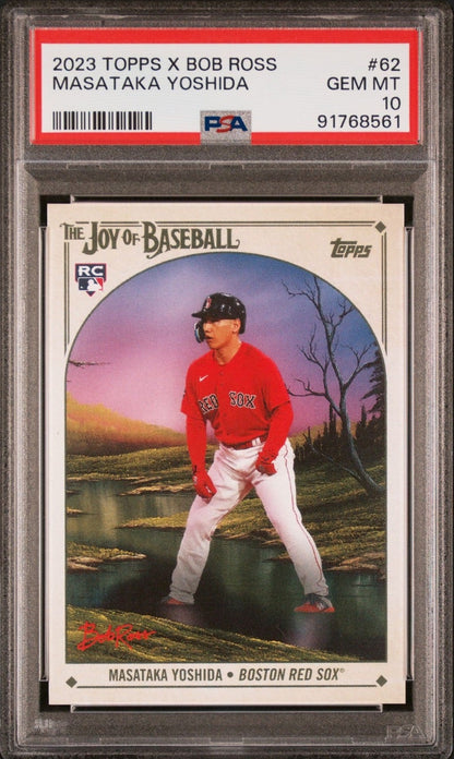 2023 Topps X Bob Ross Masataka Yoshida RC #63 Boston Red Sox PSA 10