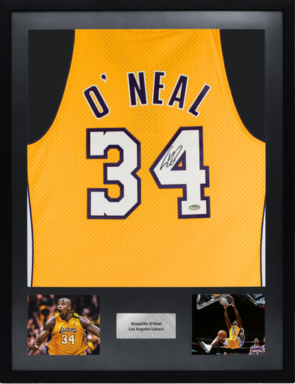 Maillot NBA Mitchell & Ness 1999-20 Los Angeles Lakers signé par Shaquille O'Neal (Schwartz)