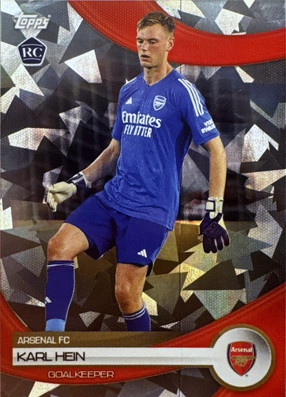 2023 Topps Arsenal Team Set Icy Karl Hein #3 Arsenal FC