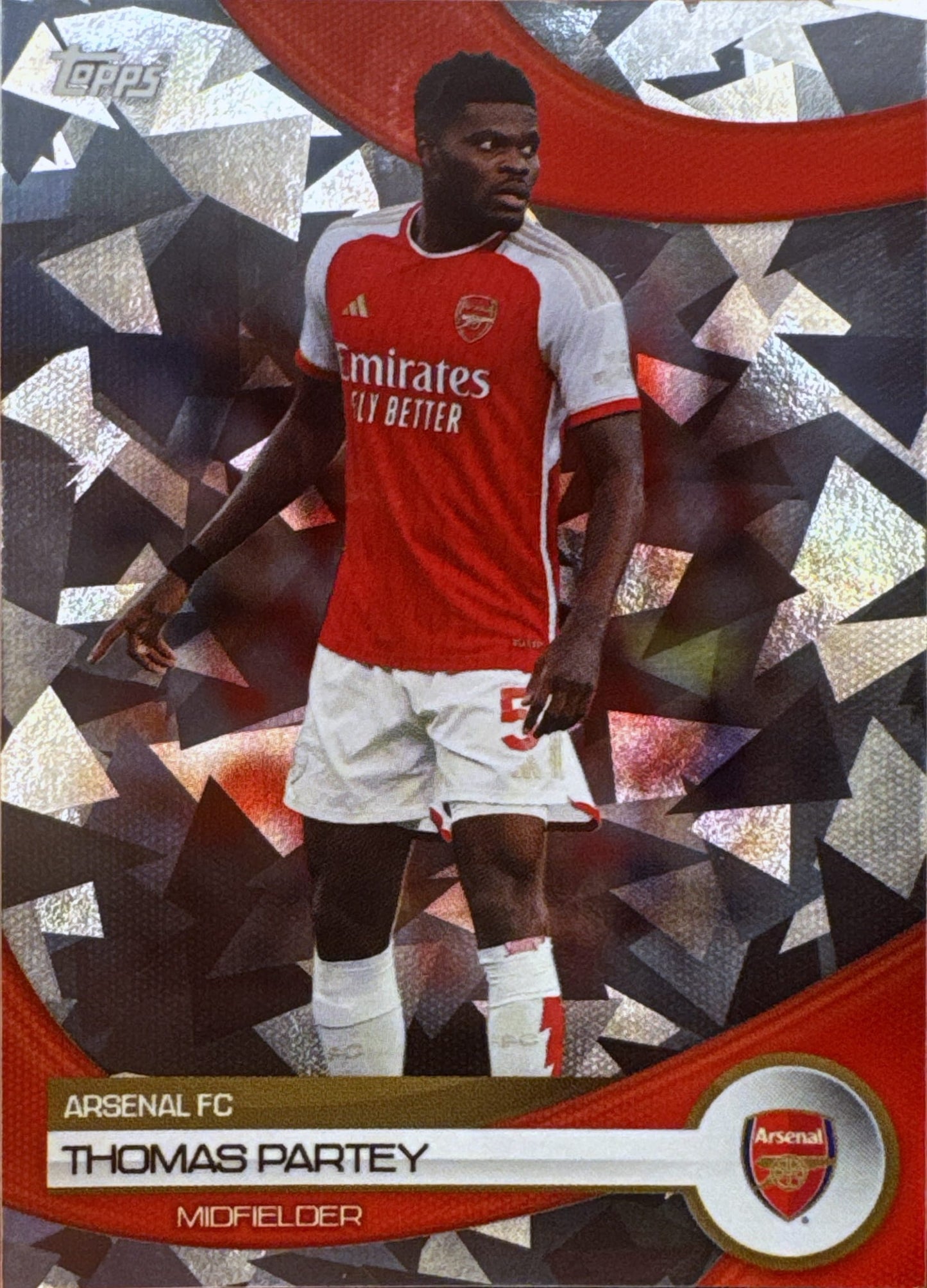 2023 Topps Arsenal Team Set Icy Thomas Partey #13 Arsenal FC