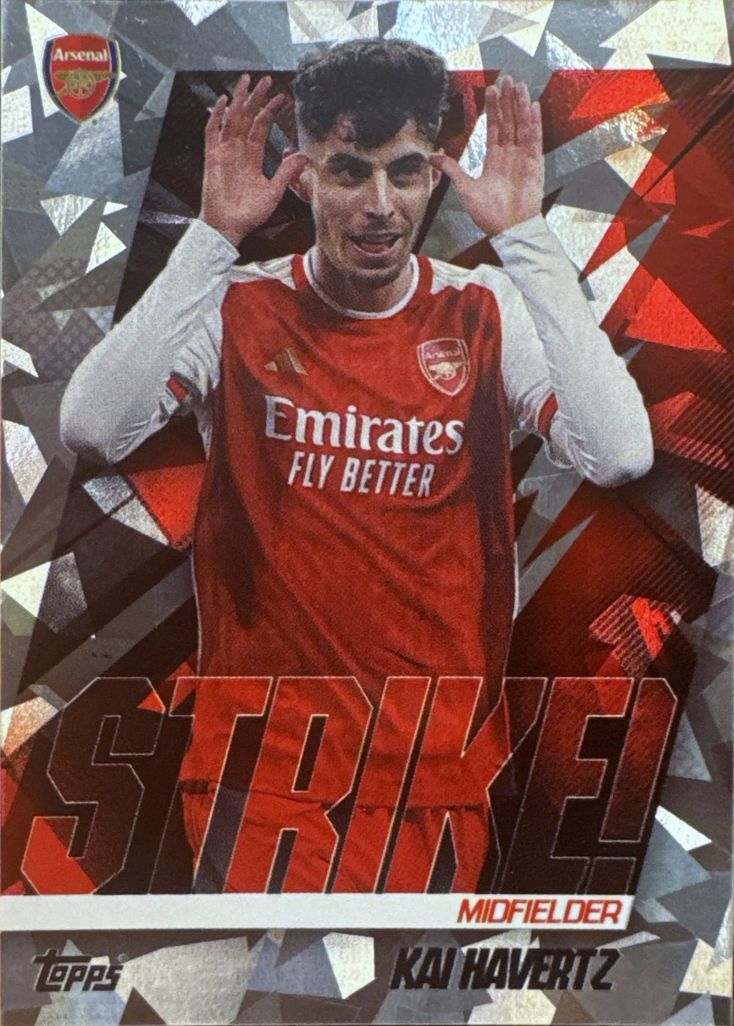 2023 Topps Arsenal Team Set Icy Kai Havertz Strike! #40 Arsenal FC