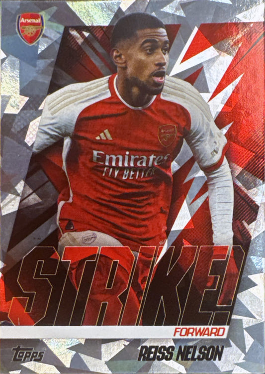 2023 Topps Arsenal Team Set Icy Reiss Nelson Strike! #45 Arsenal FC