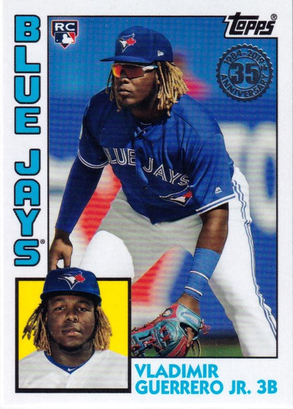 2019 Topps Update 1984 35th Anniversary RC Vladimir Guerrero Jr #84-10 Toronto Blue Jays