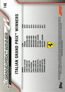 2020 Topps Chrome Formula 1 Charles Leclerc #146 Ferrari