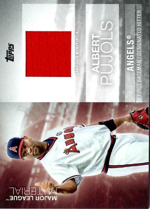 2020 Topps Update Material Relics Albert Pujols #MLM-AP Los Angeles Angels