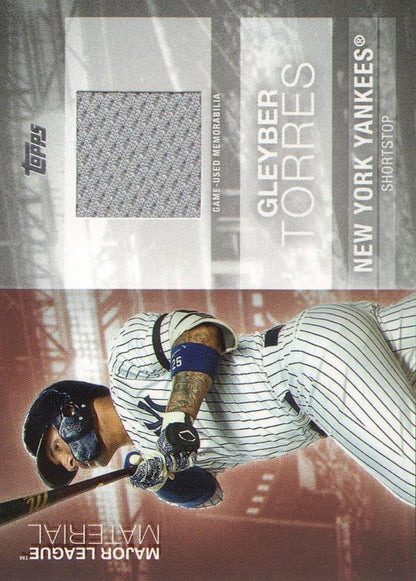 2020 Topps Update Material Relics Gleyber Torres #MLM-GT New York Yankees