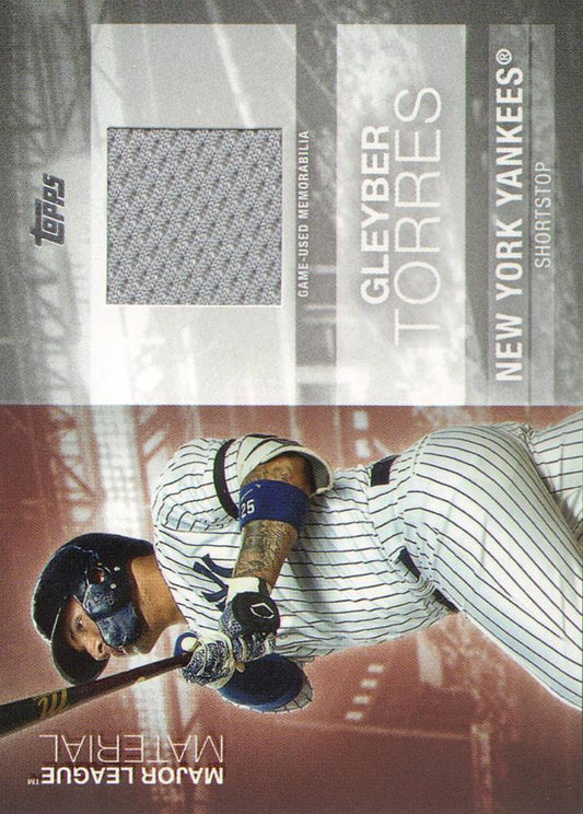 2020 Topps Update Material Relics Gleyber Torres #MLM-GT New York Yankees