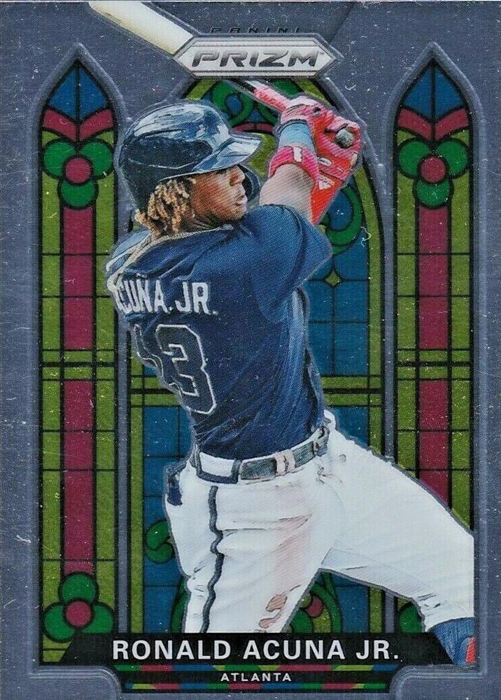 2021 Panini Prizm Ronald Acuña Jr. SSP Stained Glass #SG-4 Atlanta Braves