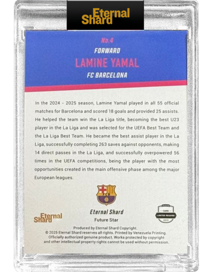 2025 Eternal Shard Future Star Lamine Yamal #4 FC Barcelona