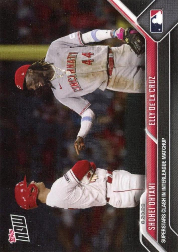 2023 Topps Now Shohei Ohtani Elly De La Cruz RC #750 Angels / Reds
