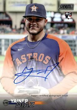 2023 Topps Stadium Club Autograph Yainer Diaz RC #SCBA-YDZ Houston Astros