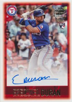 2023 Topps Archives Fan Favorites Autographs RC Ezequiel Duran AU #97FF-ED Texas Rangers