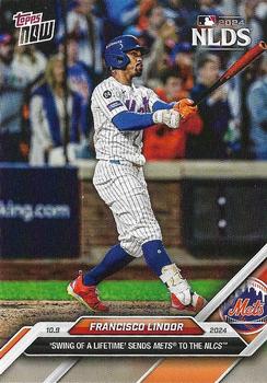 2024 Topps Now Francisco Lindor NLDS #816 New York Mets