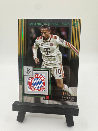 2024 Topps Museum Leroy Sané Relic Logo 1/1 #MMSR-LS Bayern Munich