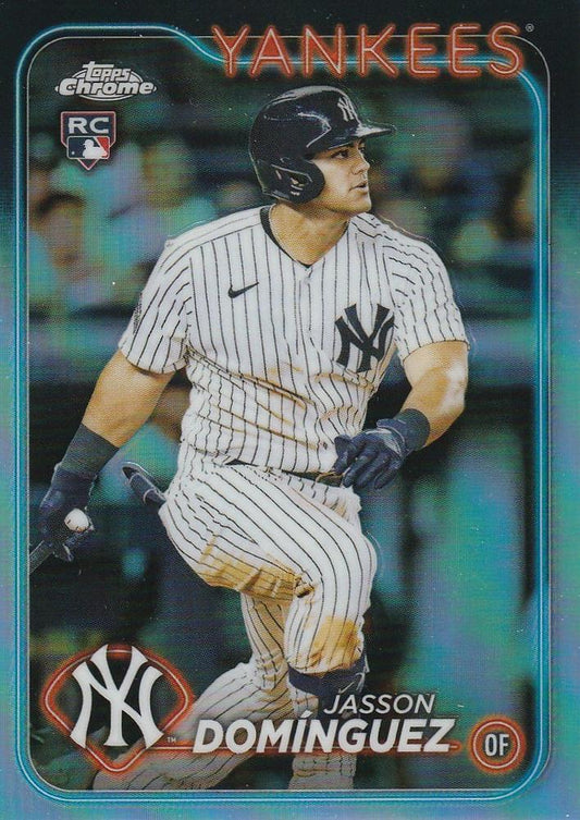 2024 Topps Chrome Refractor RC Jasson Domínguez #89 New York Yankees