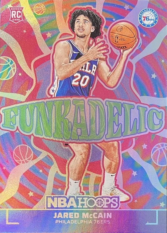 2024 Panini NBA Hoops Funkadelic Jared McCain #17 Philadelphia 76ers