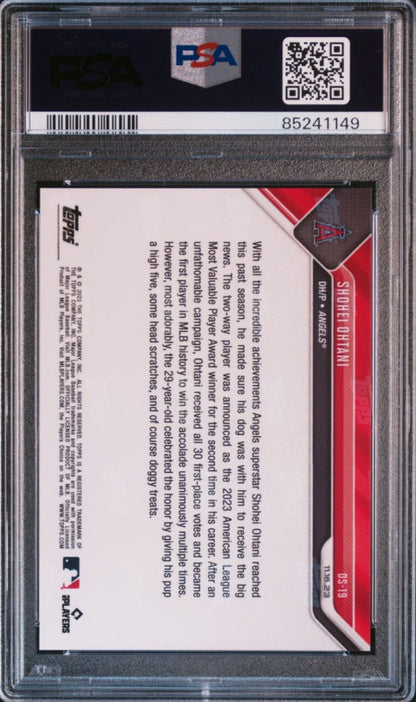 2023 Topps Now Shohei Ohtani Offseason #OS19 PSA 10