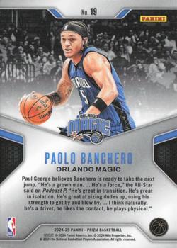 2024 Panini Prizm Dominance Paolo Banchero #19 Orlando Magic