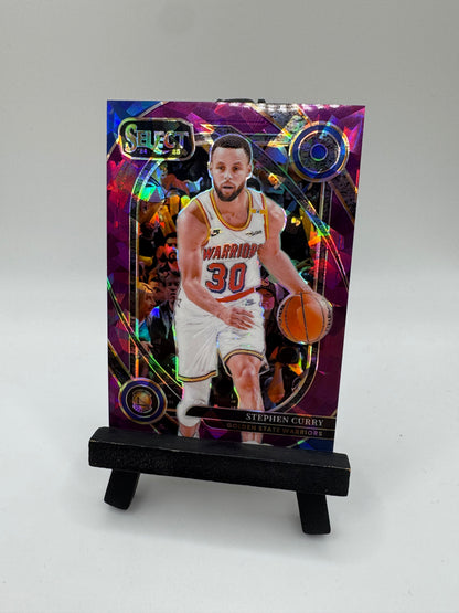 2024 Panini Select NBA Purple Cracked Ice /99 Stephen Curry #209 Golden State Warriors