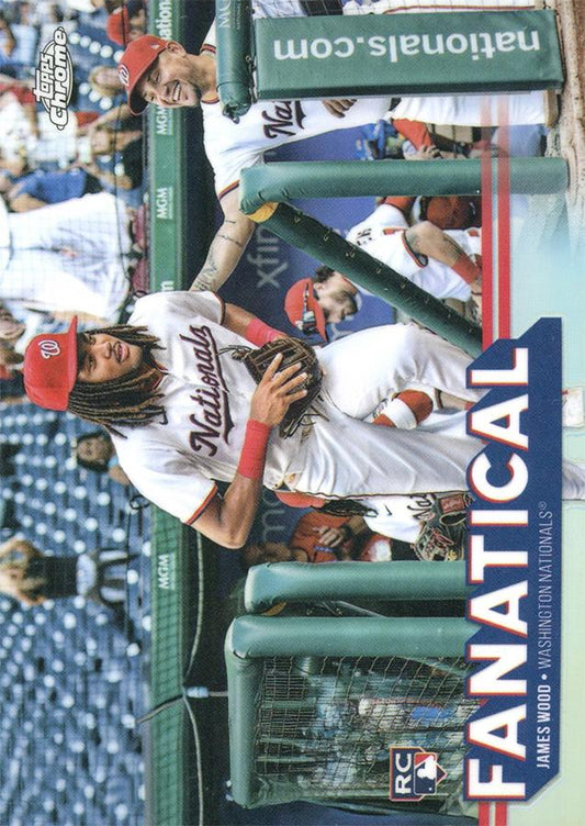 2025 Topps Chrome Fanatical RC James Wood #FAN-20 Washington Nationals