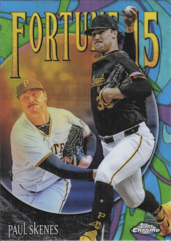 2025 Topps Chrome Fortune 15 Paul Skenes #F15-8 Pittsburgh Pirates