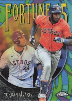 2025 Topps Chrome Fortune 15 Yordan Alvarez #F15-9 Houston Astros