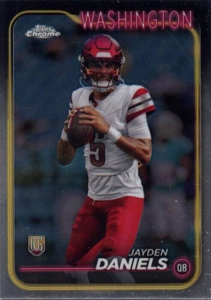 2024 Topps Chrome Jayden Daniels RC #201 Commanders