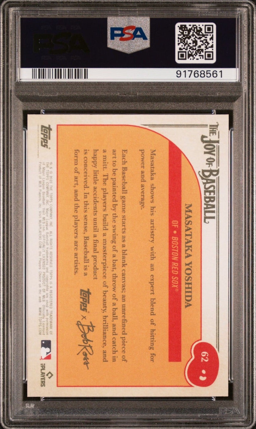 2023 Topps X Bob Ross Masataka Yoshida RC #63 Boston Red Sox PSA 10