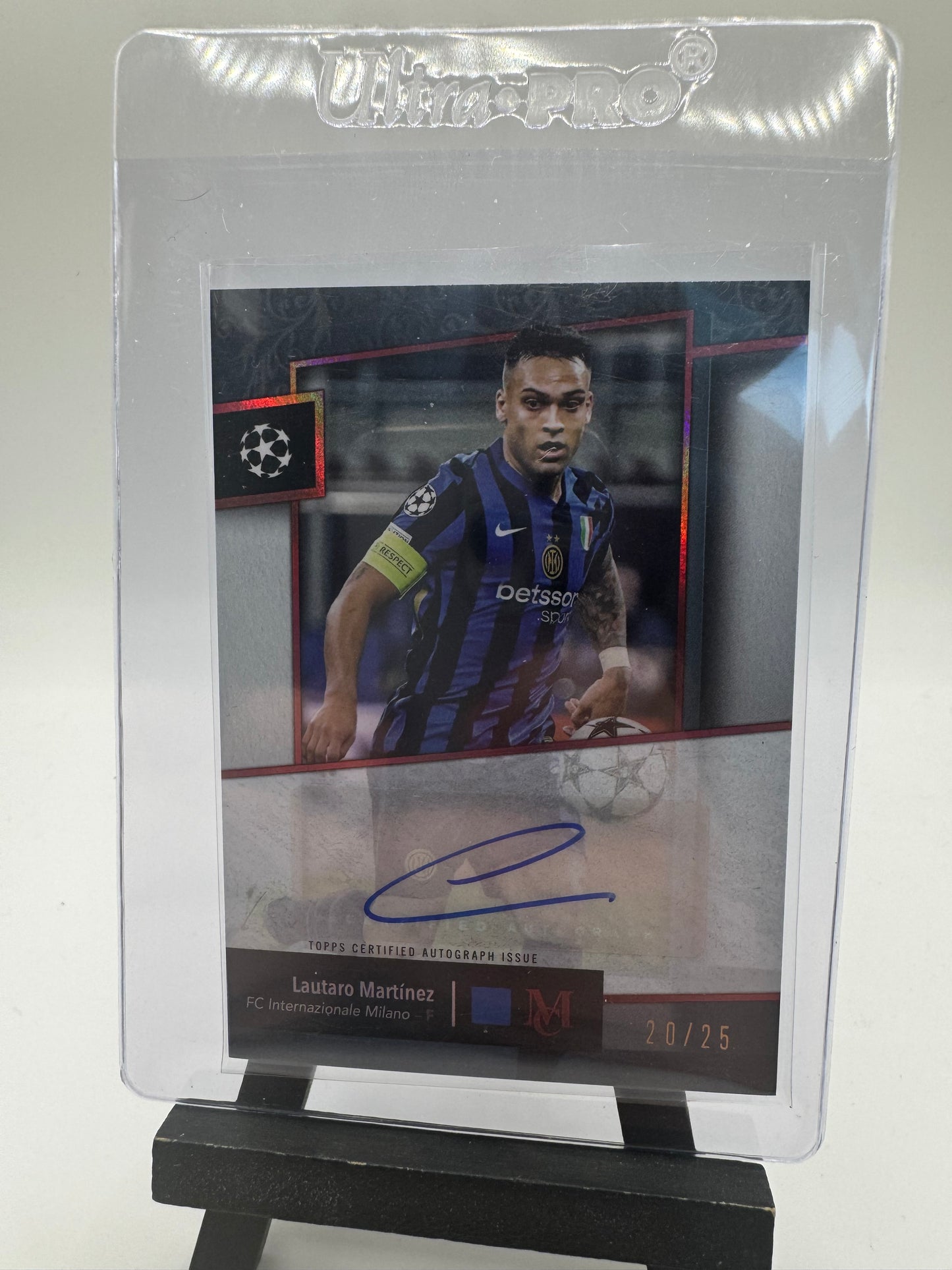 2024 Topps Museum Lautaro Martinez Auto /25 #AA-LA Inter Milan