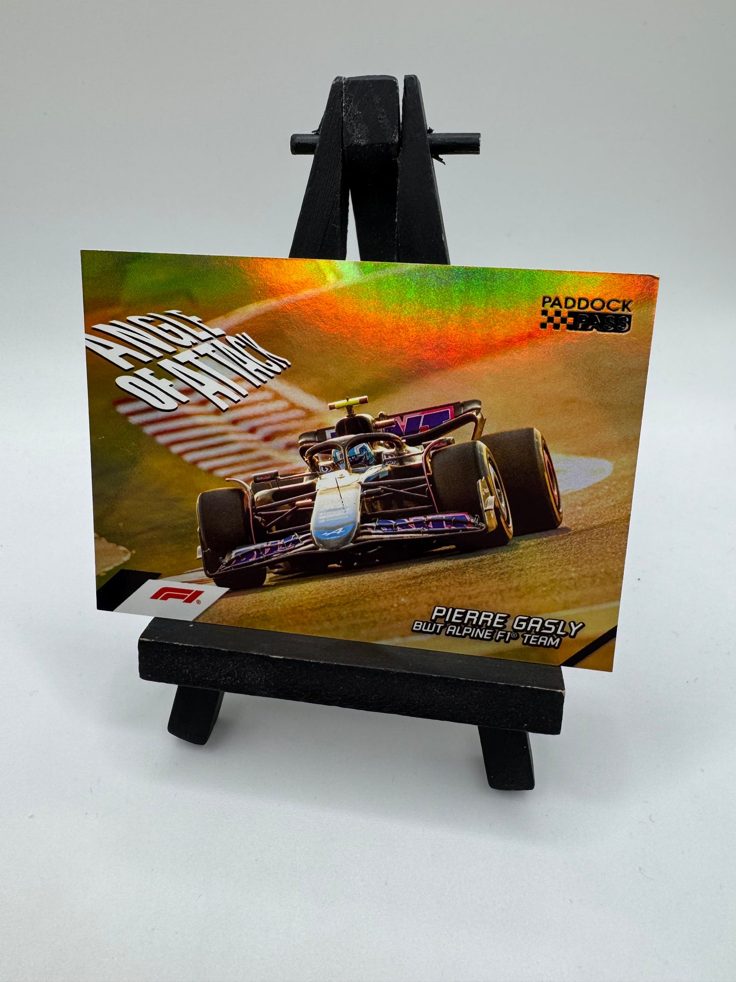 2024 Topps Paddock Pass Formula 1 Angle Of Attack Black Pierre Gasly /25 #AA-10 Alpine