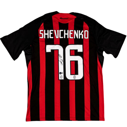 Maillot Milan AC signé par Andriy Shevchenko (Beckett)