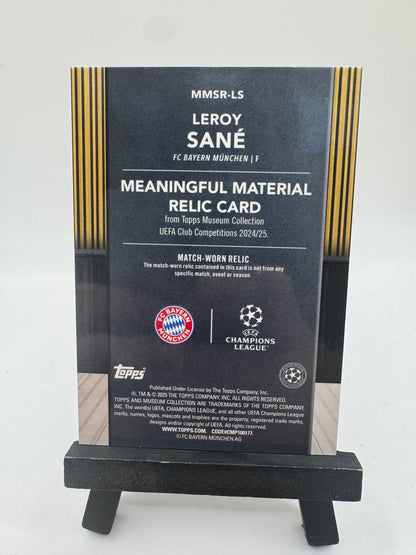 2024 Topps Museum Leroy Sané Relic Logo 1/1 #MMSR-LS Bayern Munich
