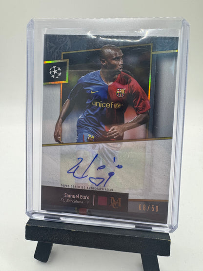 2024 Topps Museum Samuel Eto'o Auto /50 #AA-SE2 FC Barcelona