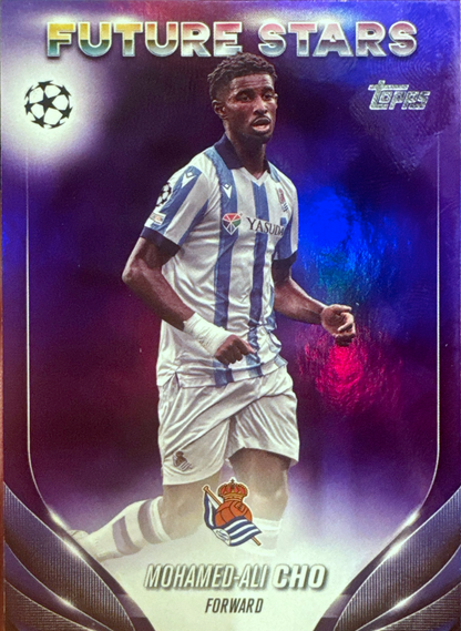 2023 Topps UCC Purple Foil Mohamed-Ali Cho Future Stars /299 #155 Real Sociedad