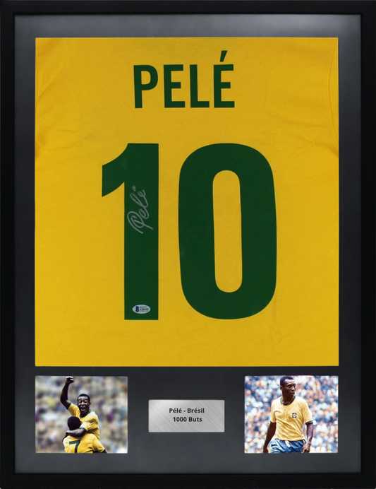 Von Pelé (PSA) signiertes Brasilien-Trikot