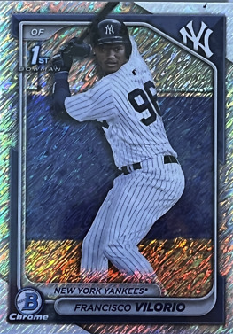 2024 Topps Bowman Chrome Prospects Shimmer Refractors 1ST Francisco Vilorio New York Yankees #BCP-169