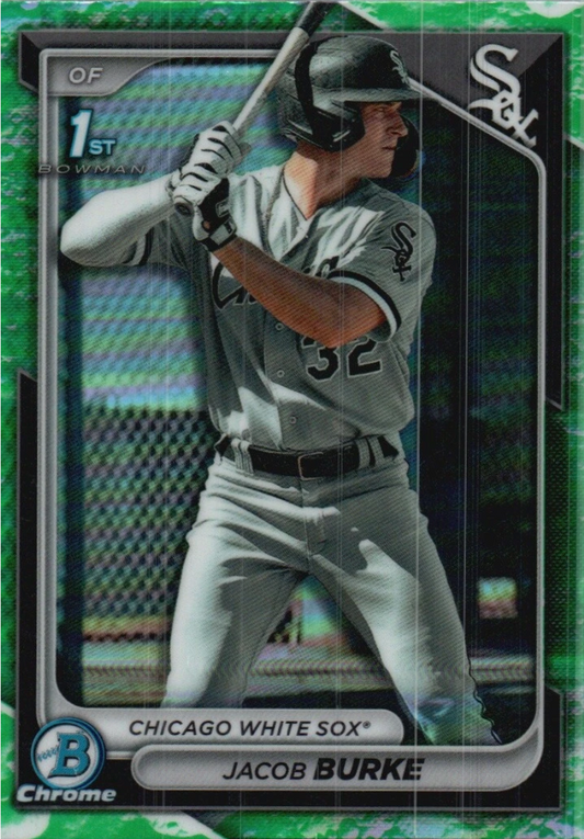 2024 Topps Bowman Chrome Prospects Lunar Glow Refractors 1ST Jacob Burke Chicago White Sox #BCP-116