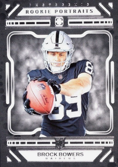 2024 Panini Photogenic Brock Bowers Rookie Portrait RC #197 Las Vegas Raiders