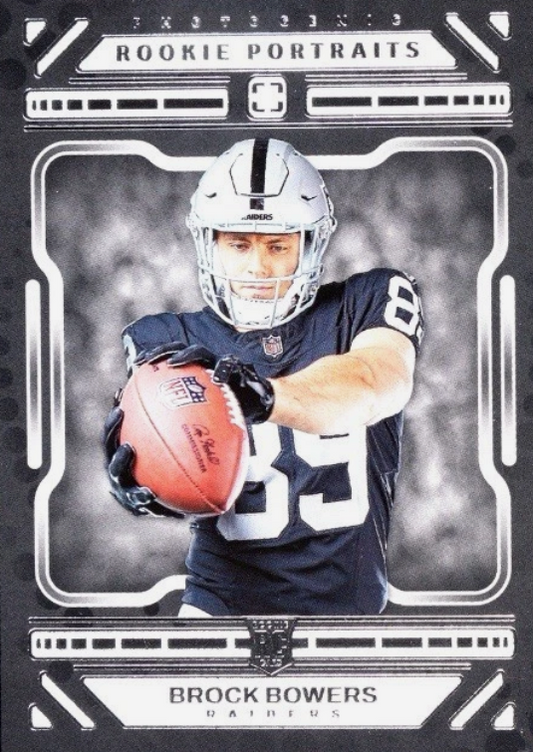 2024 Panini Photogenic Brock Bowers Rookie Portrait RC #197 Las Vegas Raiders