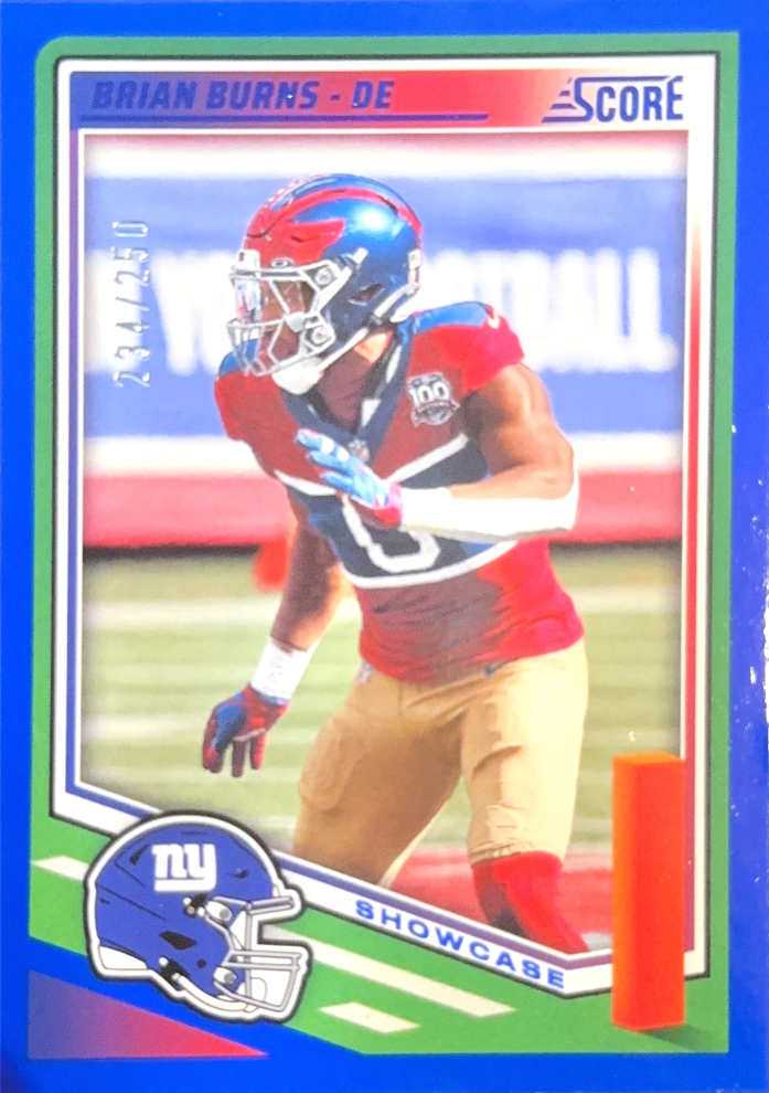 2025 Panini Score Showcase Brian Burns /250 #6 New York Giants