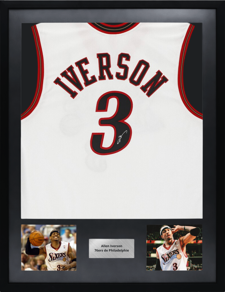 Maillot Nike NBA Philadelphie Sixers signé par Allen Iverson (JSA)