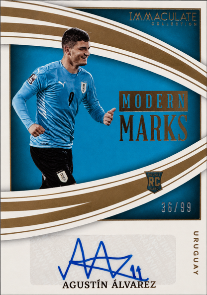 2022 Panini Immaculate Autograph RC /99 Agustín Álvarez #MM-AAZ Uruguay