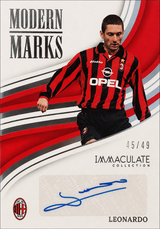 2023 Panini Immaculate Leonardo Autograph /49 #MM-L AC Milan