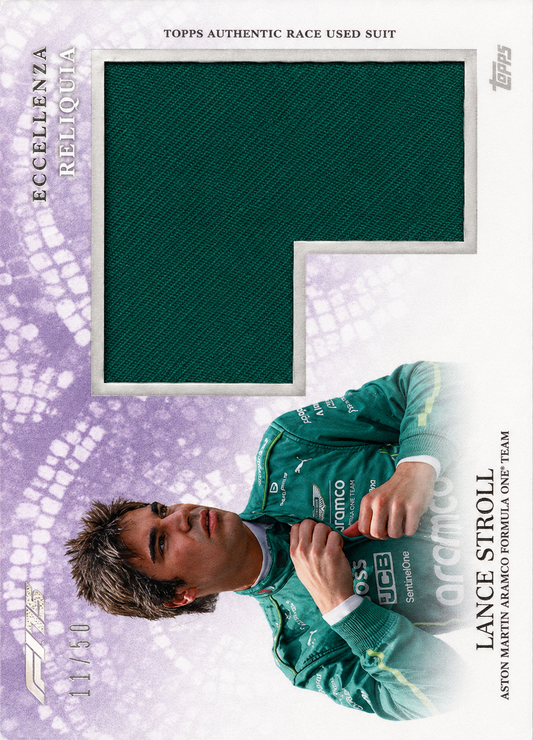 2025 Topps Eccellenza Formula 1 Relic /50 Lance Stroll Aston Martin F1