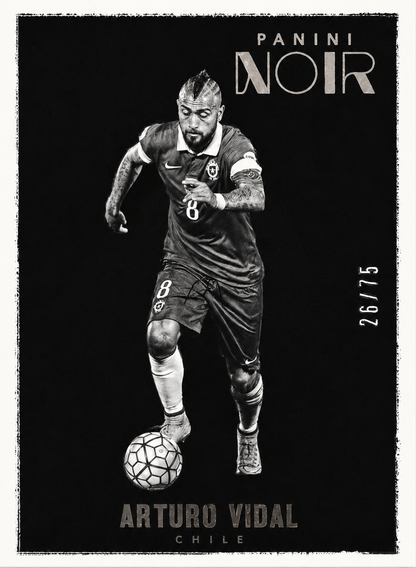 2016 Panini Noir Arturo Vidal /75 #50 Chile