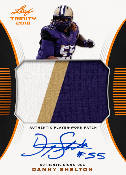2015 Leaf Trinity Patch Autograph On-Card Danny Shelton #PA-DS1 Washington Huskies