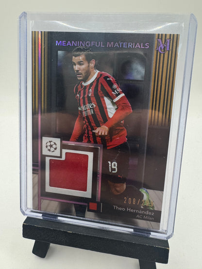 2024 Topps Museum Theo Hernandez Relic /299 #MMSR-TH AC Milan