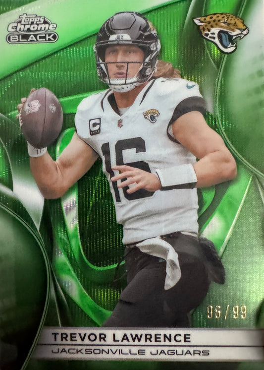 2025 Topps Chrome Black Trevor Lawrence /99 #48 Jacksonville Jaguars