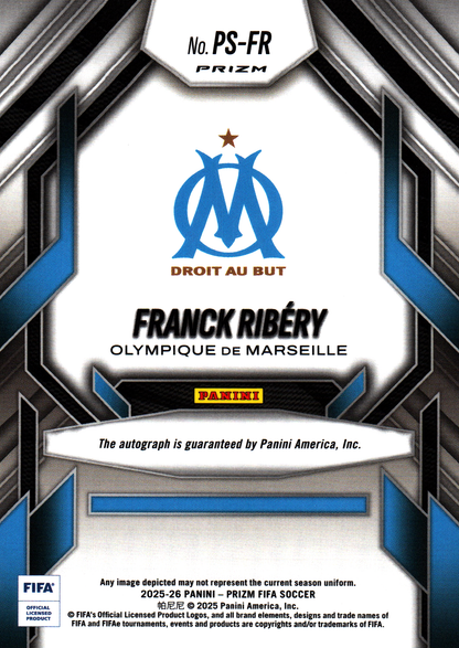 2025 Panini Prizm FIFA Scope Signatures Franck Ribéry #PS-FR Bayern Munich