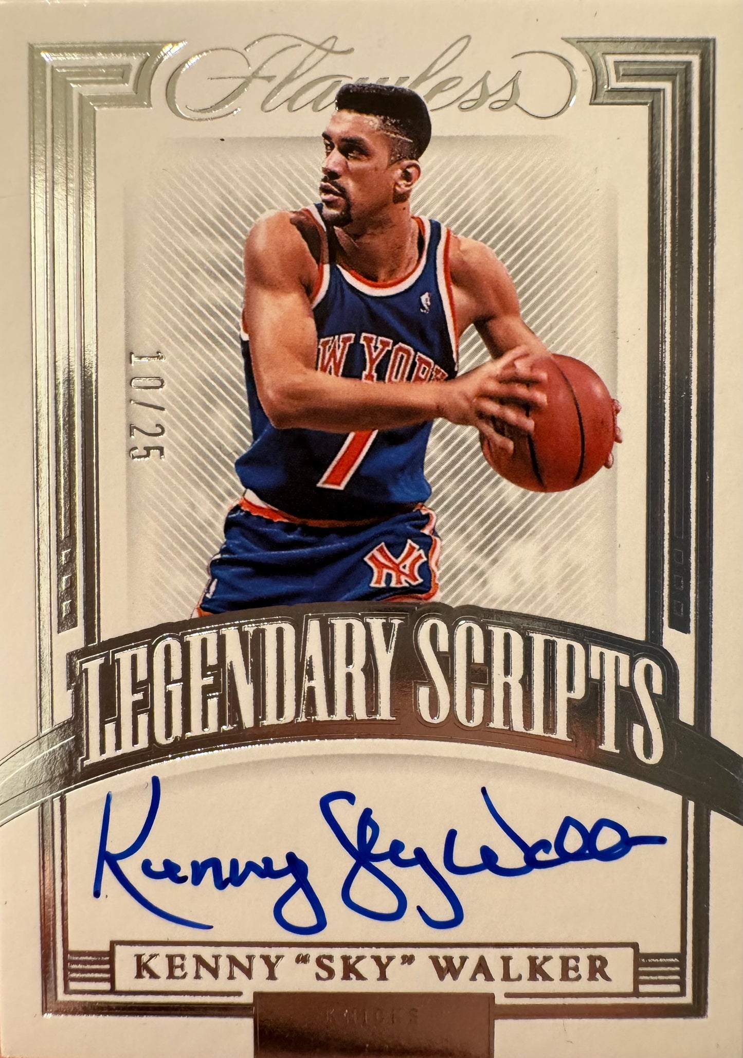 2021 Panini Flawless Autograph /25 Kenny Sky Walker #LSC-KSW New York Knicks